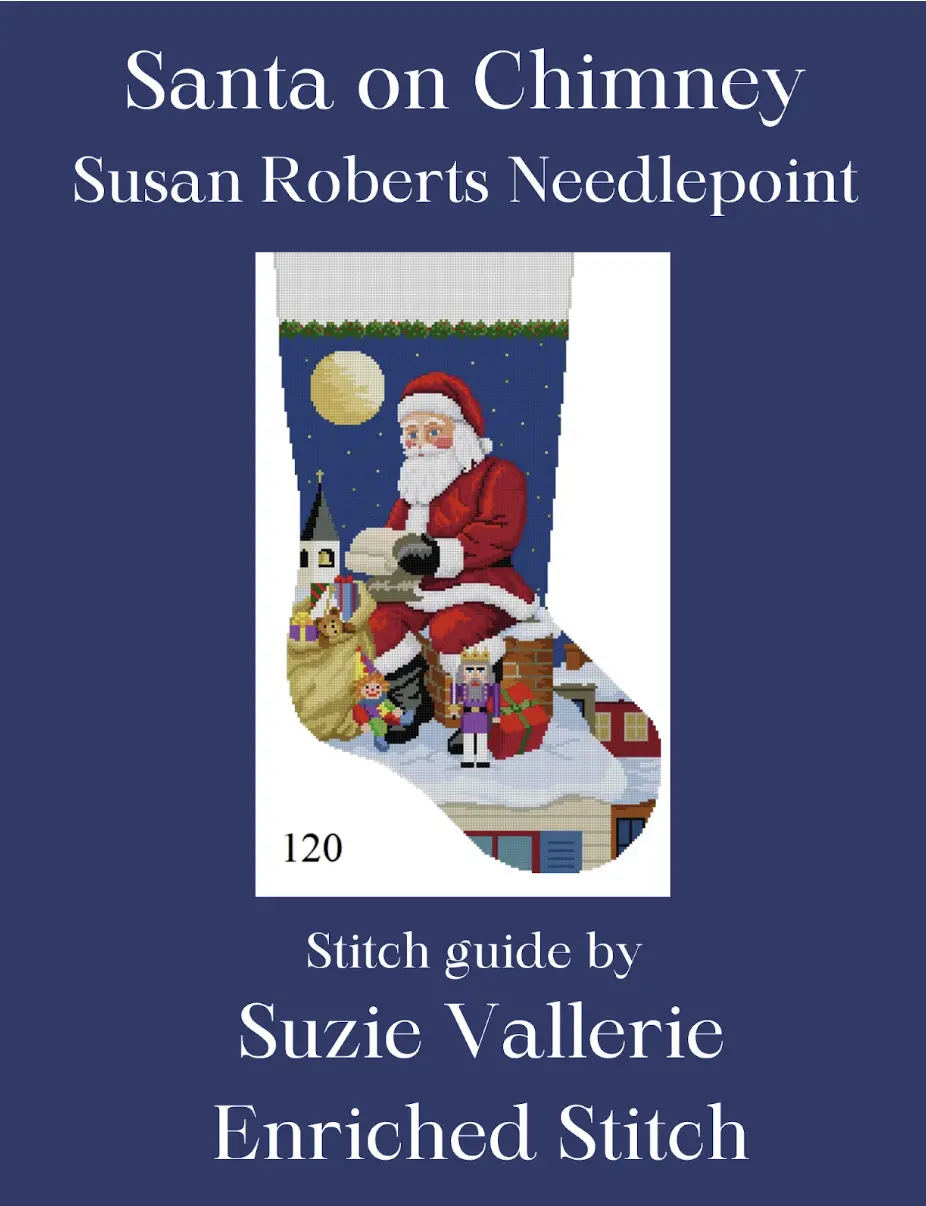 0120 Santa On Chimney Stocking Stitch Guide 1
