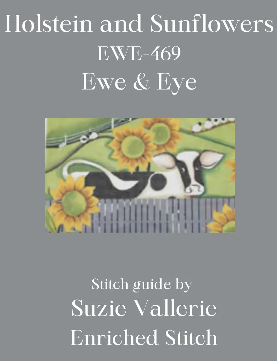 Ewe-469 Cow And Sunflowers Stitch Guide 1