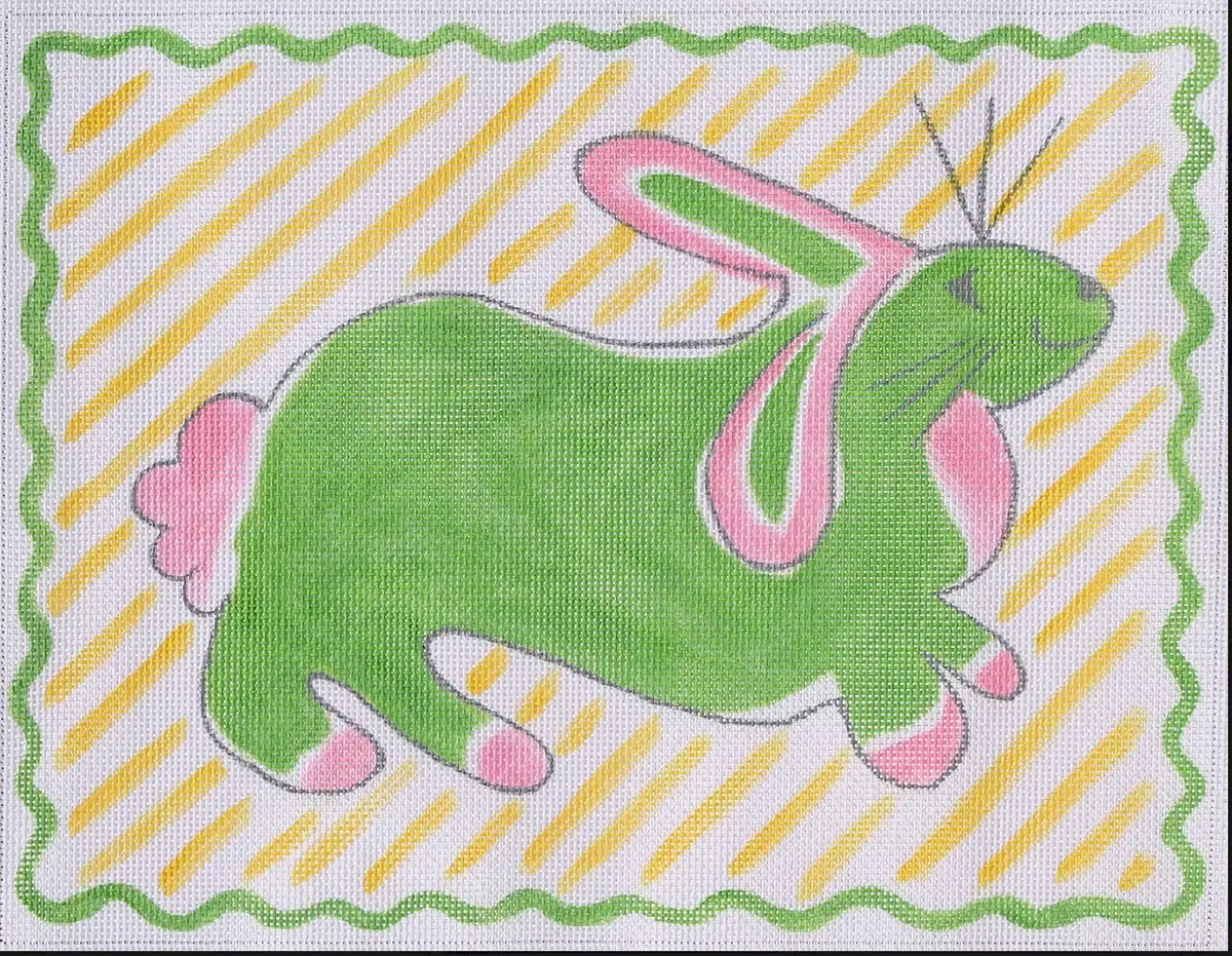 Jw-Pl-07 Rabbit - Pink And Green 1