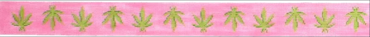 Bl-422 Pink Weed Leaves Belt 1