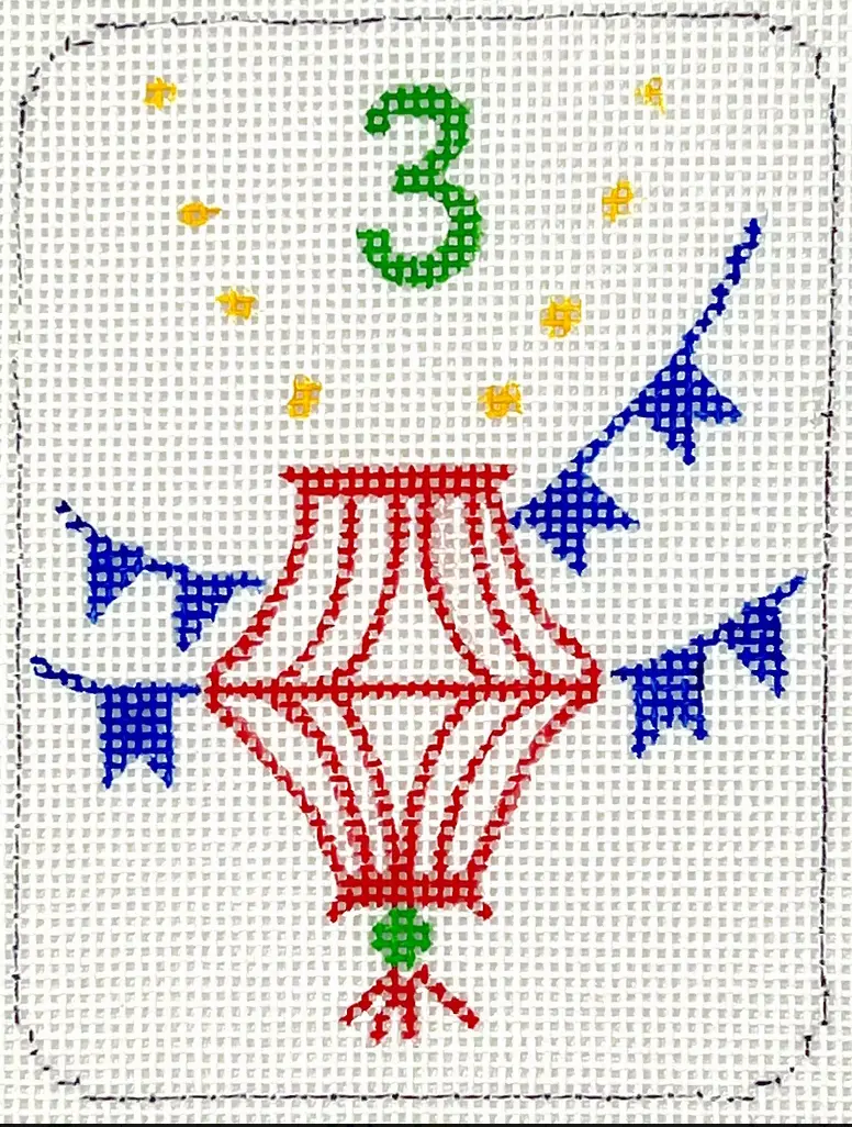 Om-370 Mini Mahjong Tile - Lantern 1