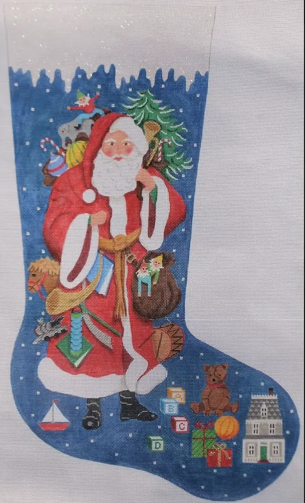 Stk-01 Victorian Santa Stocking 1