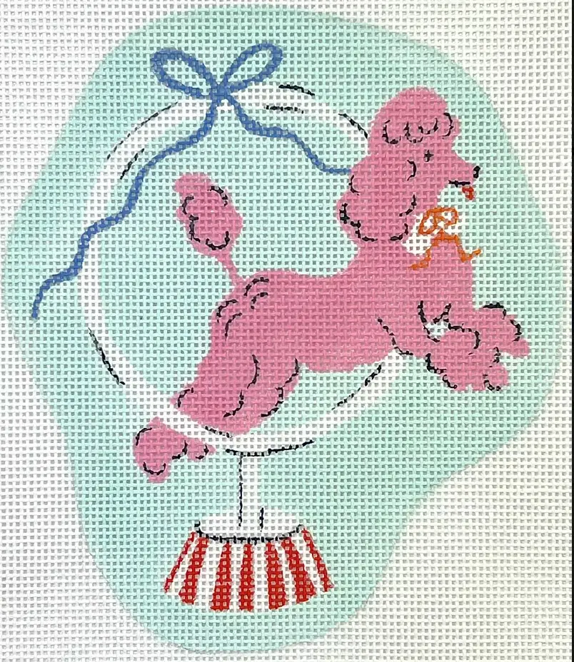 Krm-Pl-03 Circus Poodle Jumping Through Hoop 1