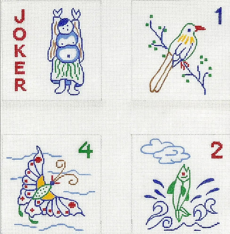 Co4-60 Mahjong Tiles Coasters 1