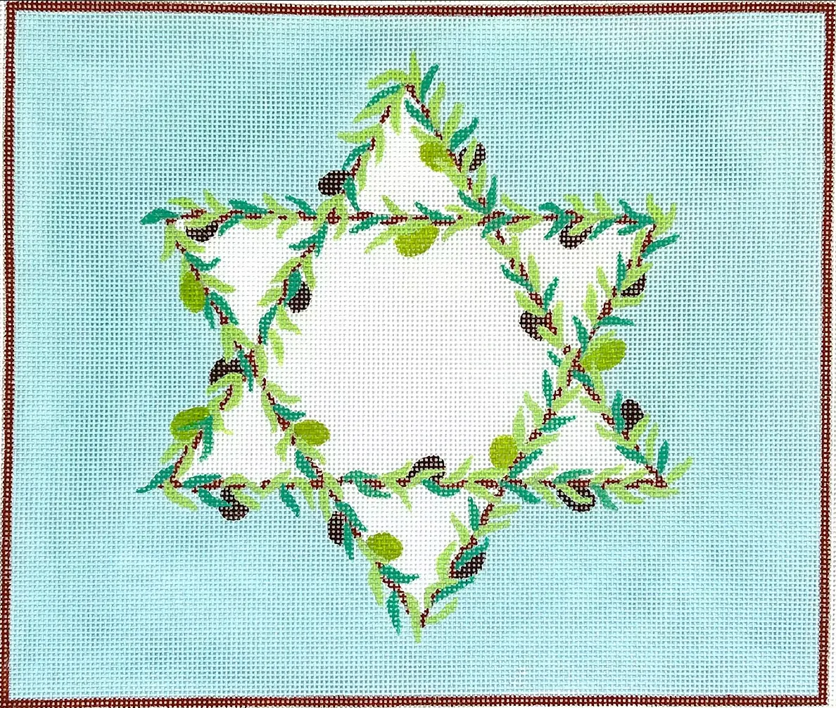 Tal-07 Star Of David With Oilve Branches Tallis Bag 1