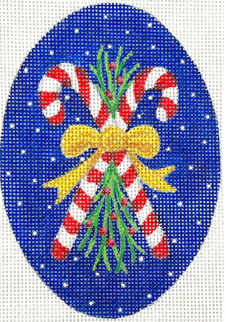 Xm-44 Candy Canes With Gold Bow 1