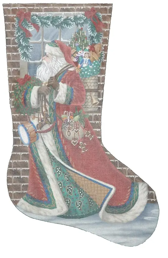 Ttaxs228 Santa Delivering Stocking 1