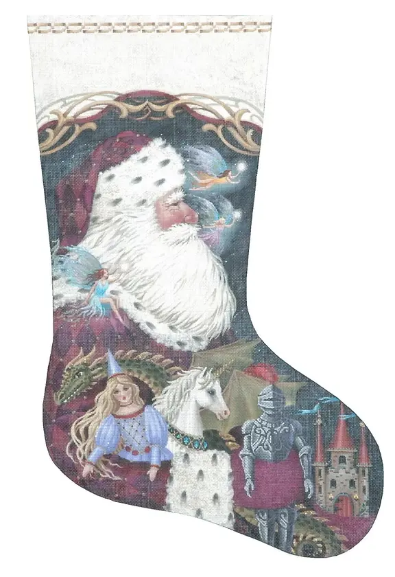 Ttaxs397 Medieval Times Santa Stocking 1