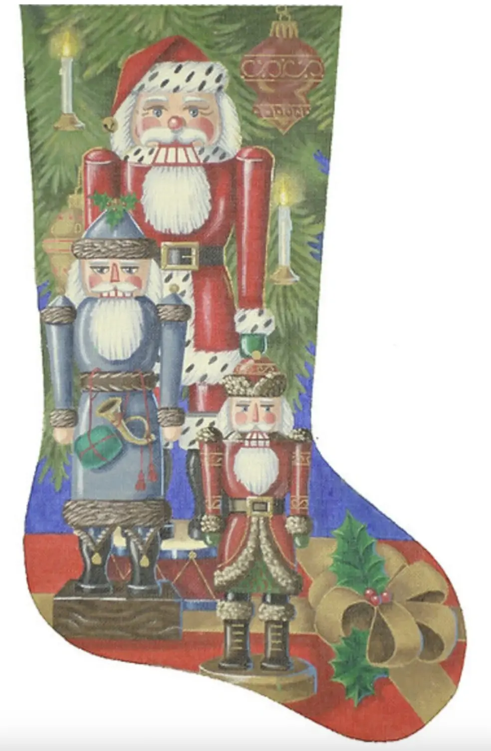 Ttaxs244 Santa Nutcracker Stocking 1