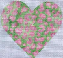 Om-12 Mottled Cheetah Mini Heart 1
