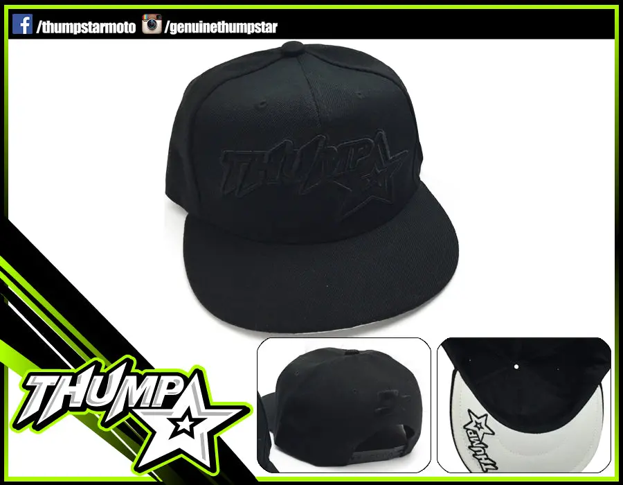 7307 | Apparel | Caps | Black Thumpstar | Snapback 1