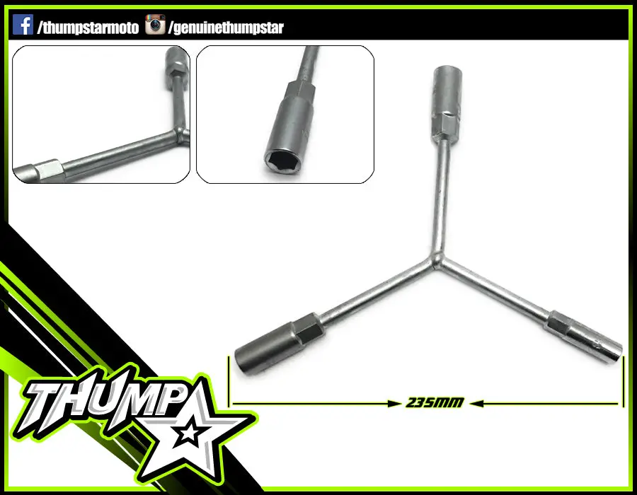 7321 | Tools | Y Bar | Tube Socket | 12Mm 14Mm 17Mm 1