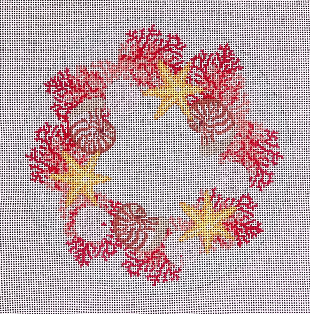 Tss-135 Tropical Coral Wreath 1