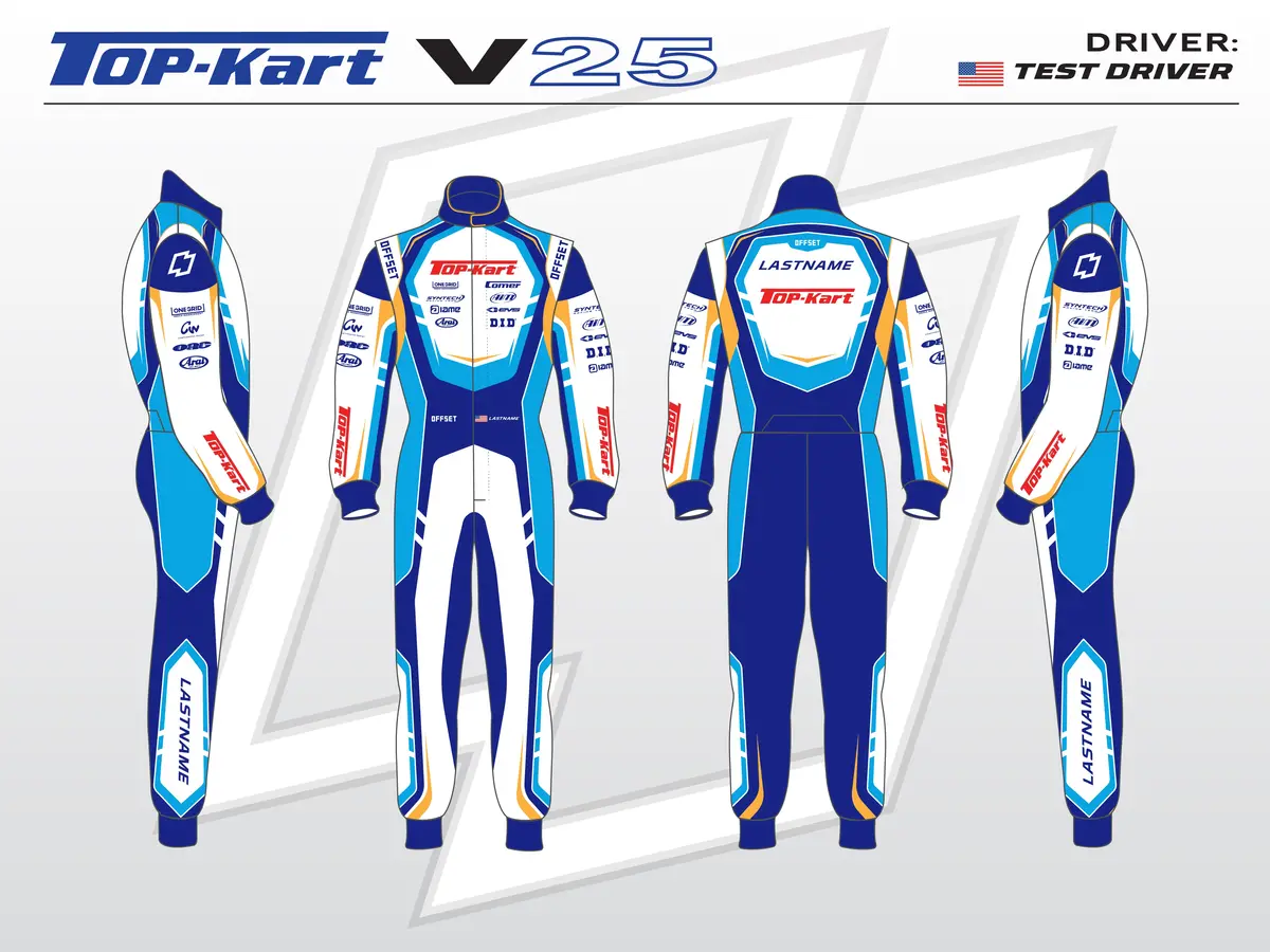 2025 Top Kart Racing Suit X Offset 1