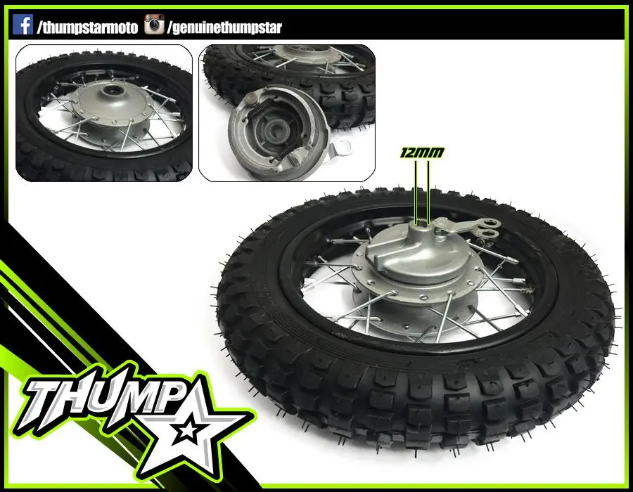 7614 | 10" Front Wheel And Tyre | Silver 1