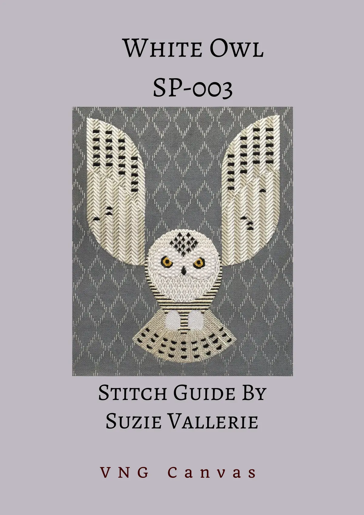 Sp-003 White Snowy Owl Stitch Guide 1
