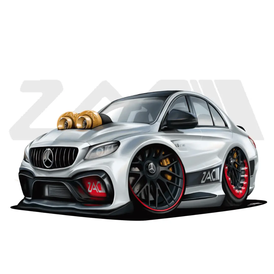 C63 Silver Window Sticker 1