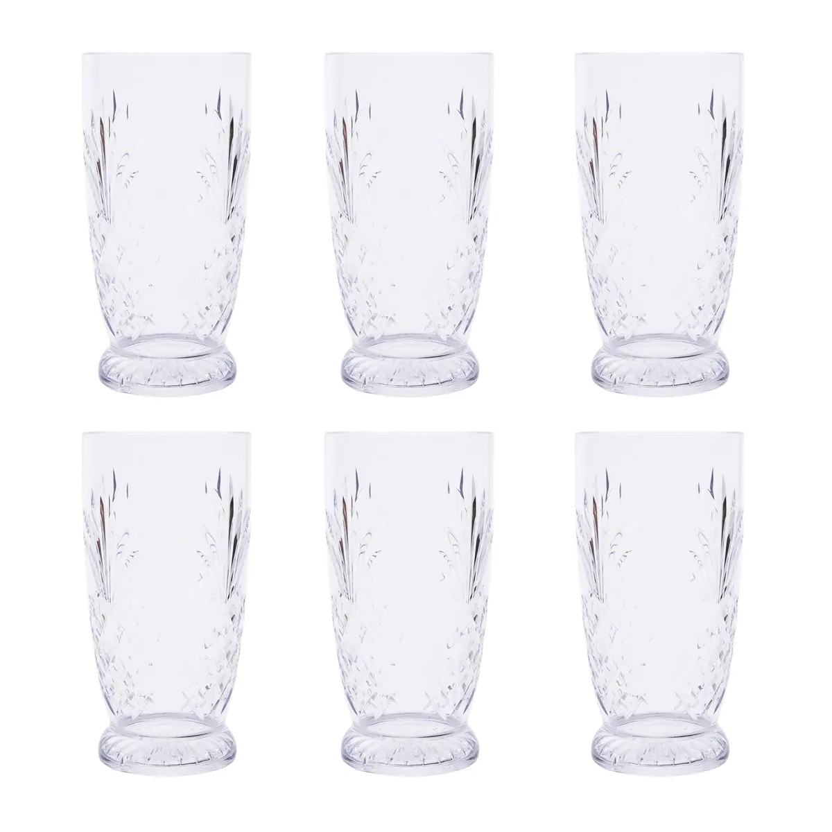 Nuglass 24Oz Tritan Pineapple Tumbler 6-Pack, Bpa Free 1