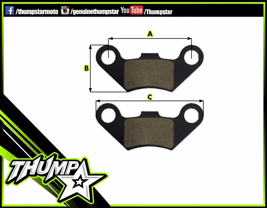 5094 | Rear Brake Pad | Atv125 1