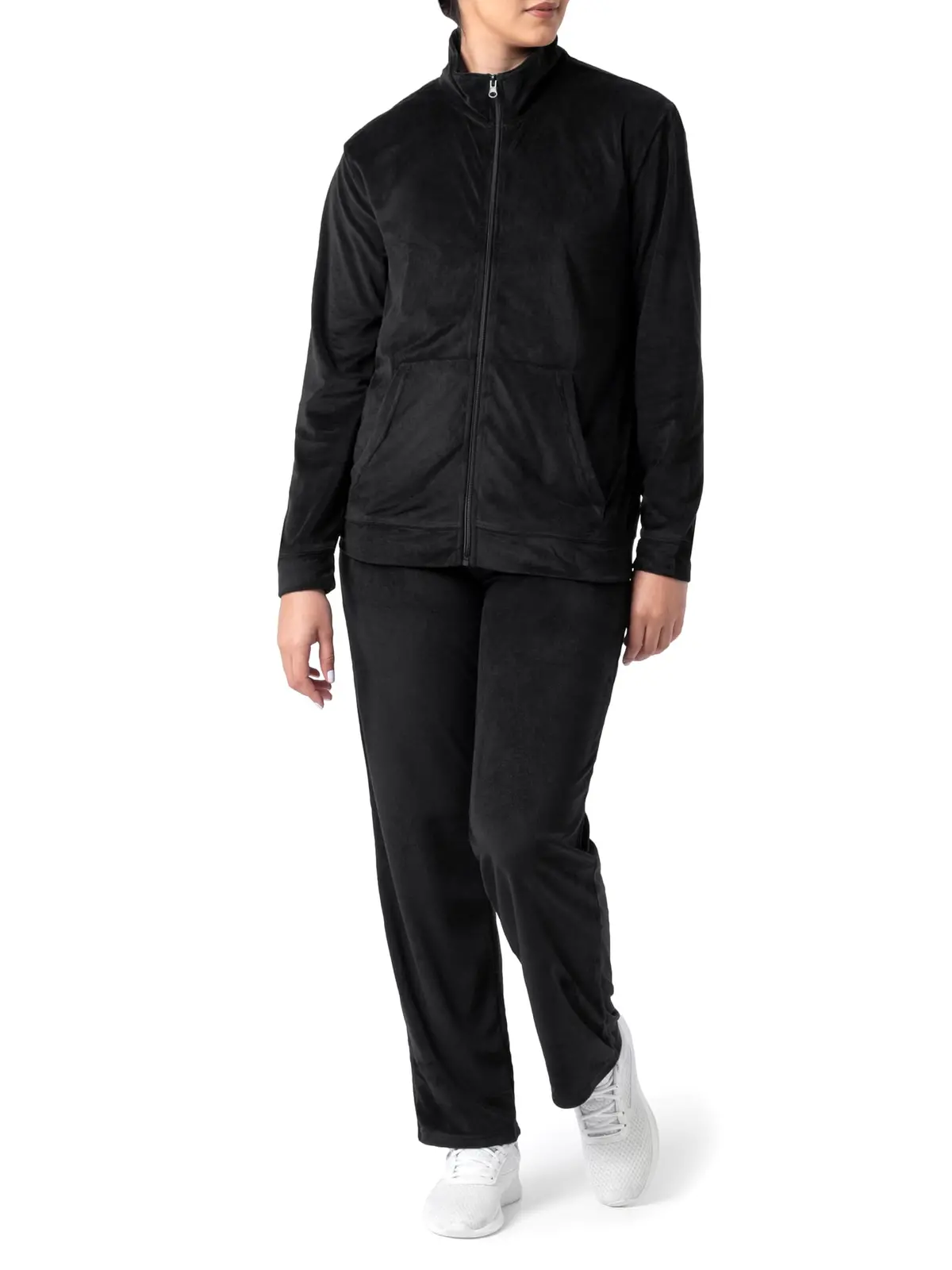 Women's Active Velour Zip-Up Track Jacket & Pants 4