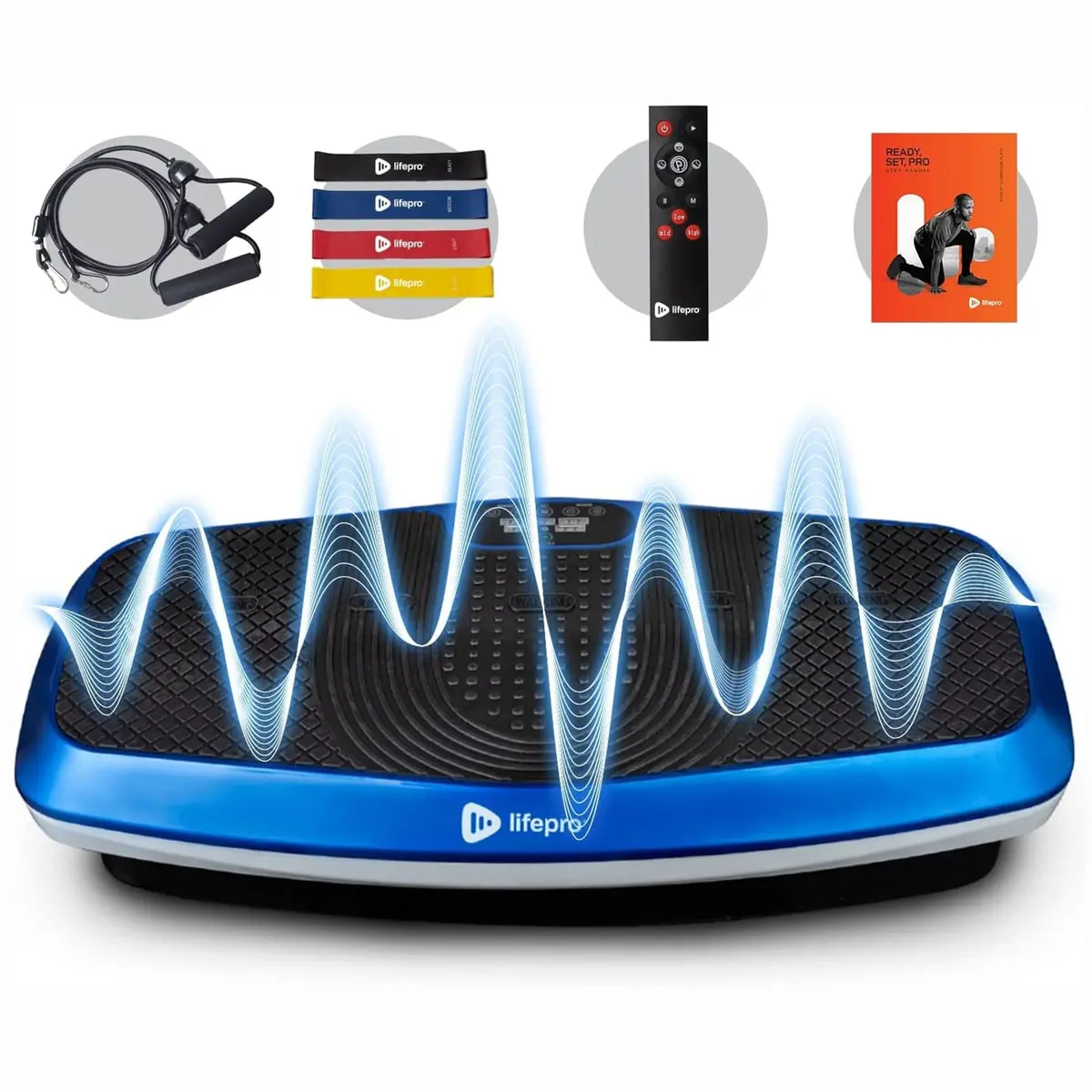 Vibration Plate Home Workout Equipment, Blue 1