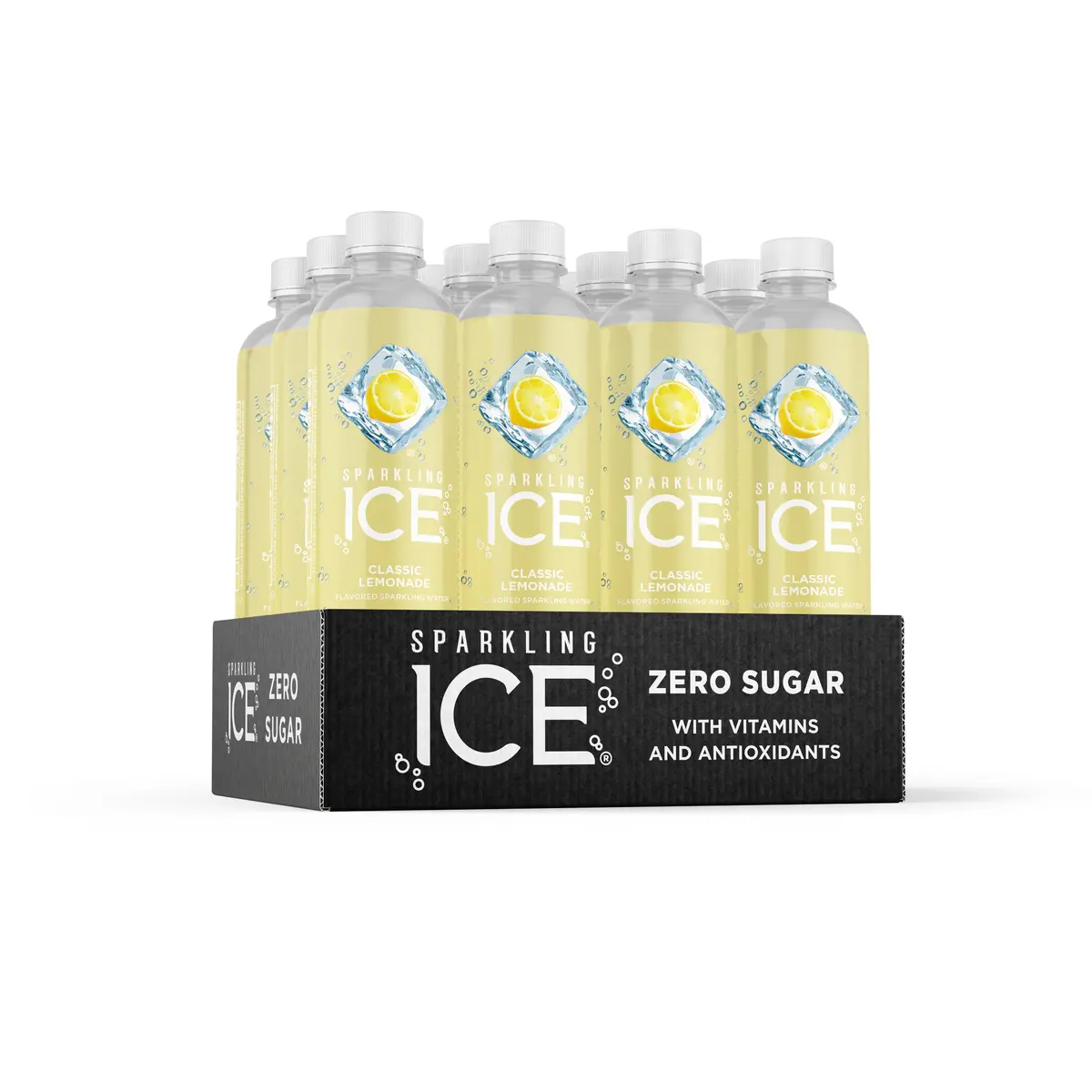 Sparkling Ice, Classic Lemonade Sparkling Water, 0 Sugar, 17 Fl Oz (Pack Of 12). 1