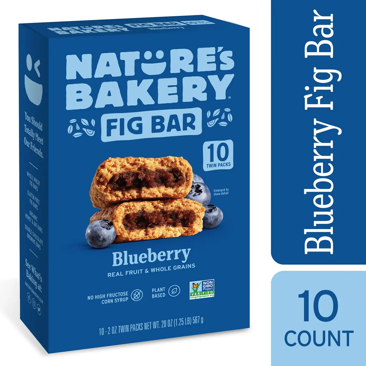 Nature's Bakery Blueberry Fig Bars, 10 Twin Packs, 2 Oz Each 1