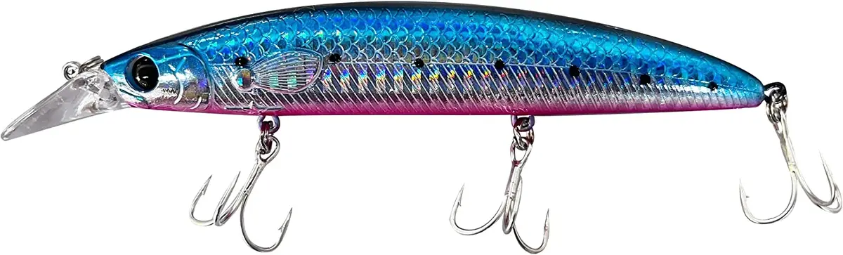 Battlestar 115Mm Halibut Jerk-Bait Blue Sardine 1