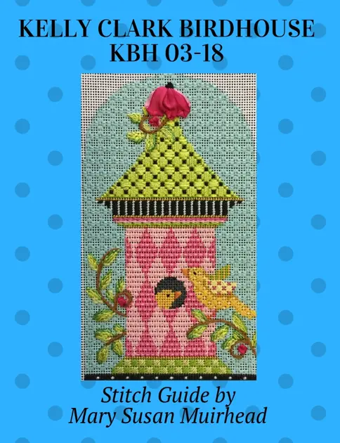 Kbh03 Pink Harlequin Birdhouse Stitch Guide 1