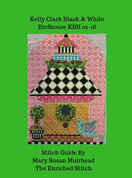 Kbh02 Yellow Clapboard Birdhouse Stitch Guide 1