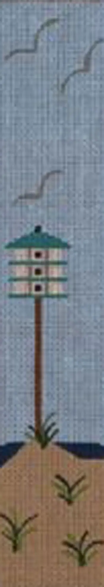 Bkm101 Birdhouse On Sand Dune Bookmark/Key Fob 1