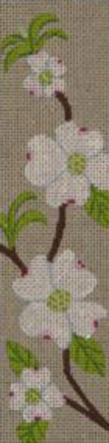 Bkm111 Dogwood Flowers Bookmark/Key Fob 1