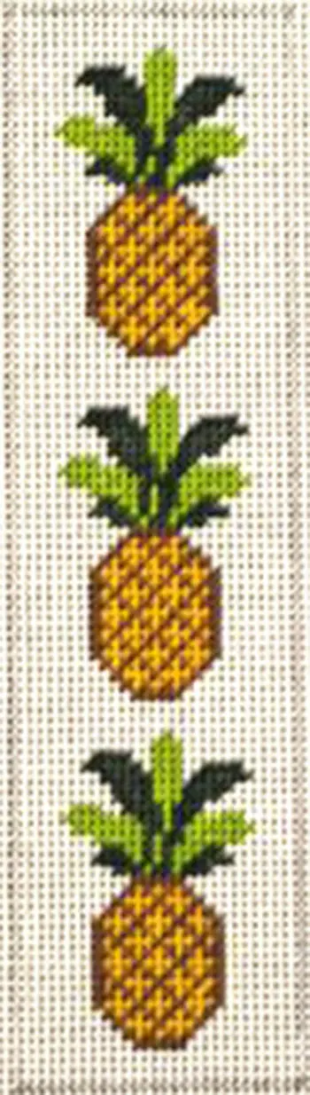 Bkm222 Pineapples Bookmark/Key Fob 1