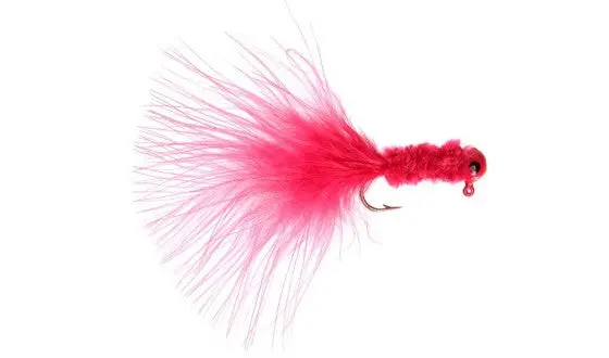 Tiny Tott 1/8Th Ounce Bonito Jig Pink With Red Head (3Ct) 1