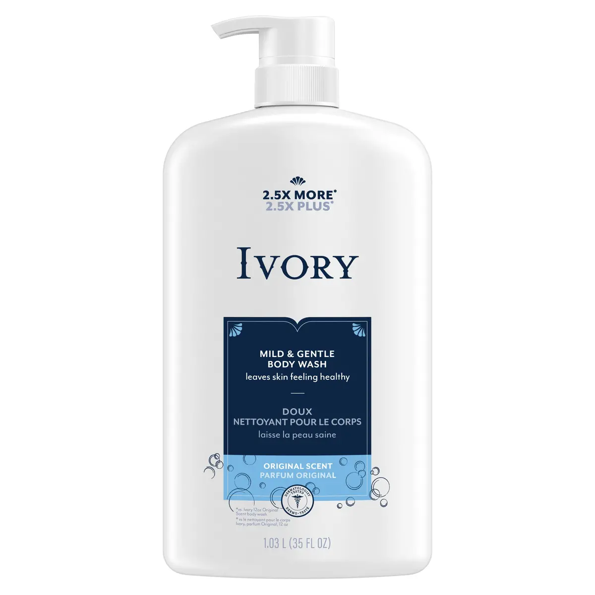 Ivory Mild & Gentle Body Wash, Original Scent, 35 Oz 1