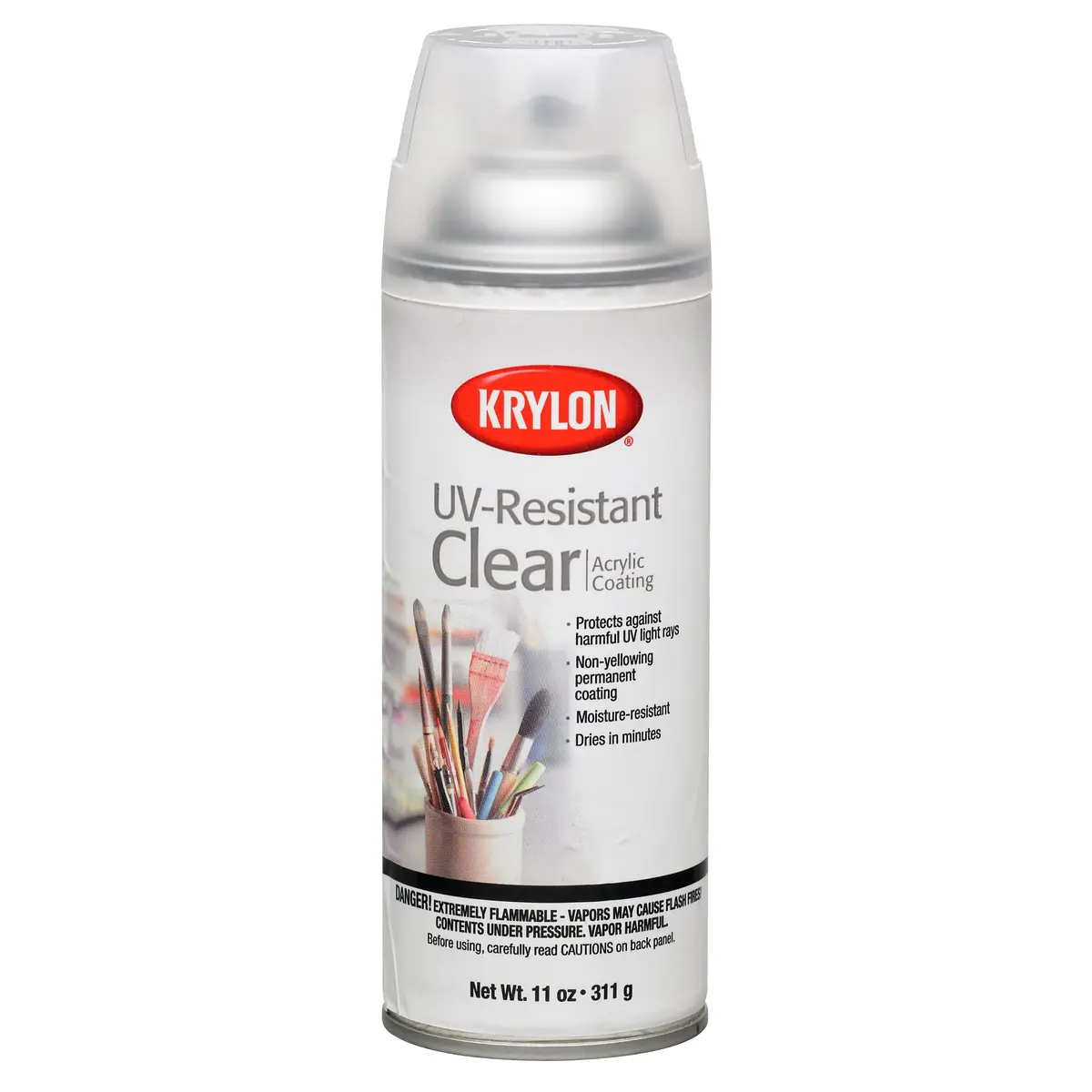 Krylon Uv-Resistant Clear Acrylic Coating Spray Paint, Matte, 11 Ounces 1