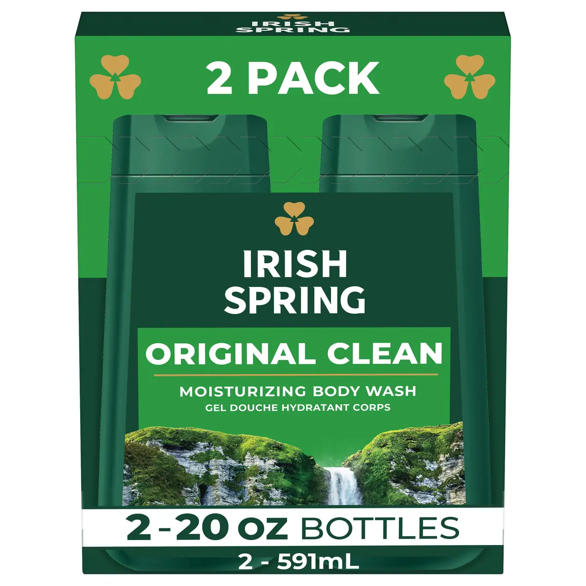 Irish Spring Body Wash For Men, Original Clean Body Wash, 20 Oz, 2 Pack 1