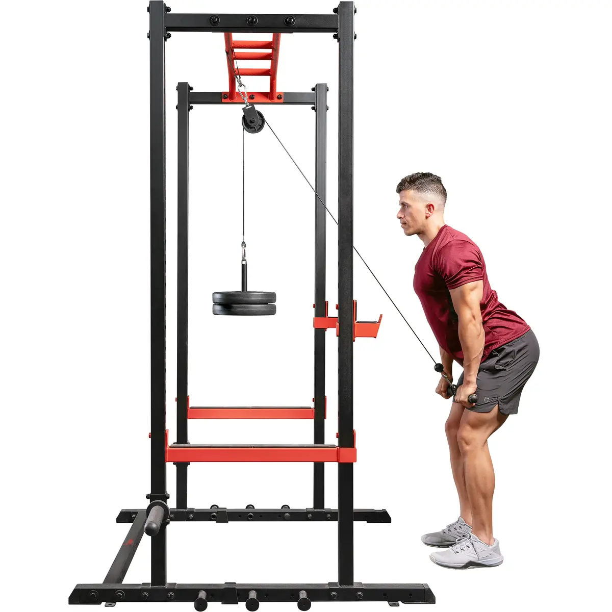 Fitness Lat Pull Down Attachment For Power Rack Cage 1