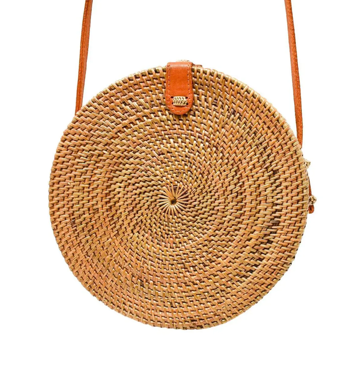 Round Rattan Bag - Natural 1