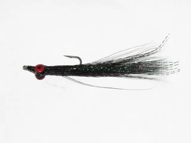 Clauser Black Dazzle Fly, Size #2 1