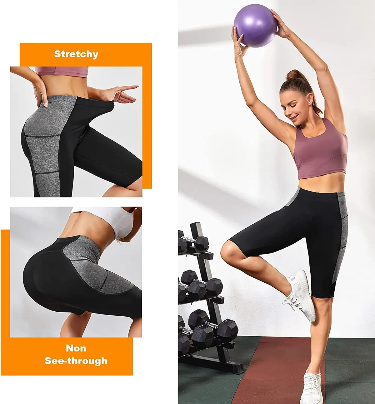 Women's Yoga Pants For Tummy Control High Waist 3