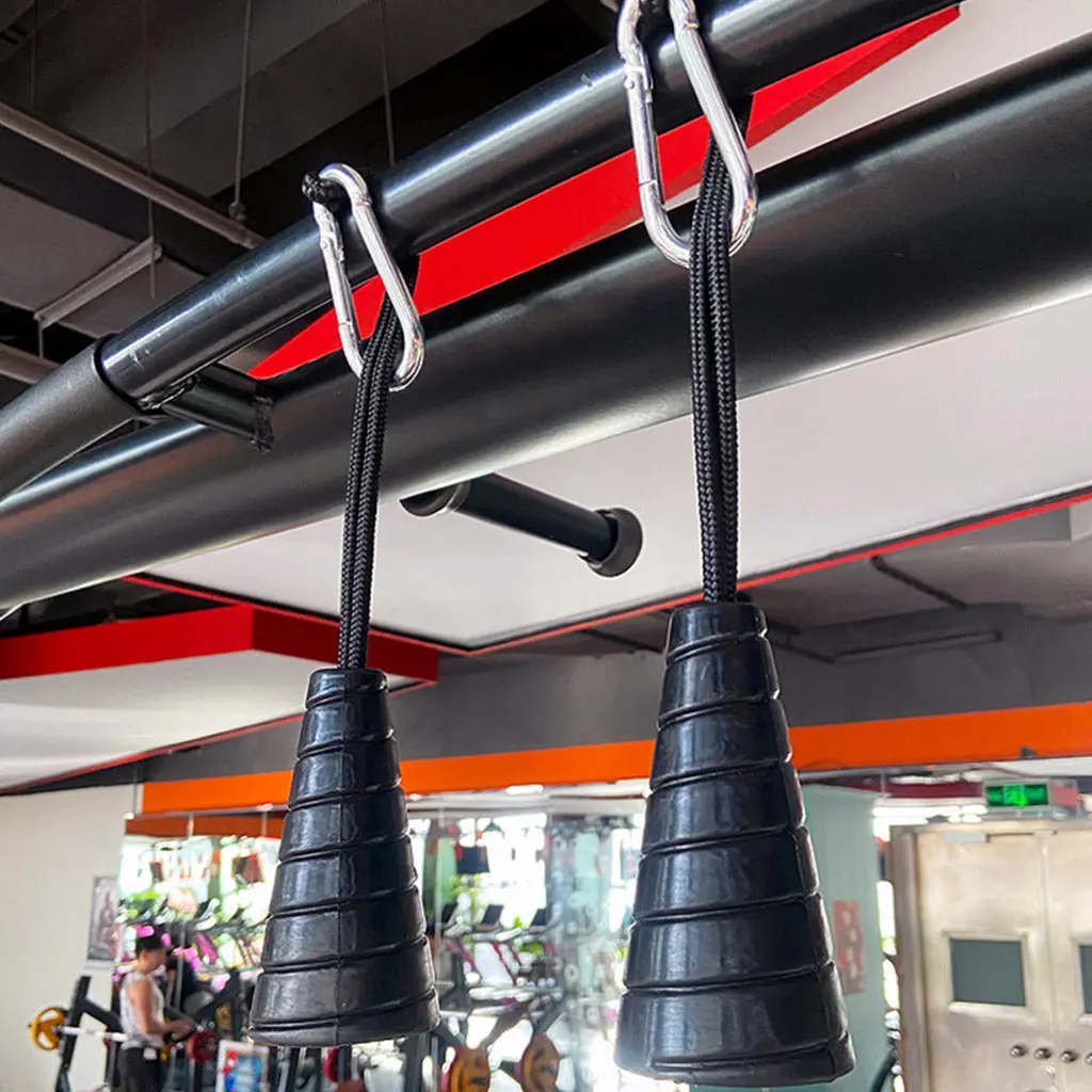 1 Pair Drawstring Single Grip Rope Pull Down Cable Attachment 1