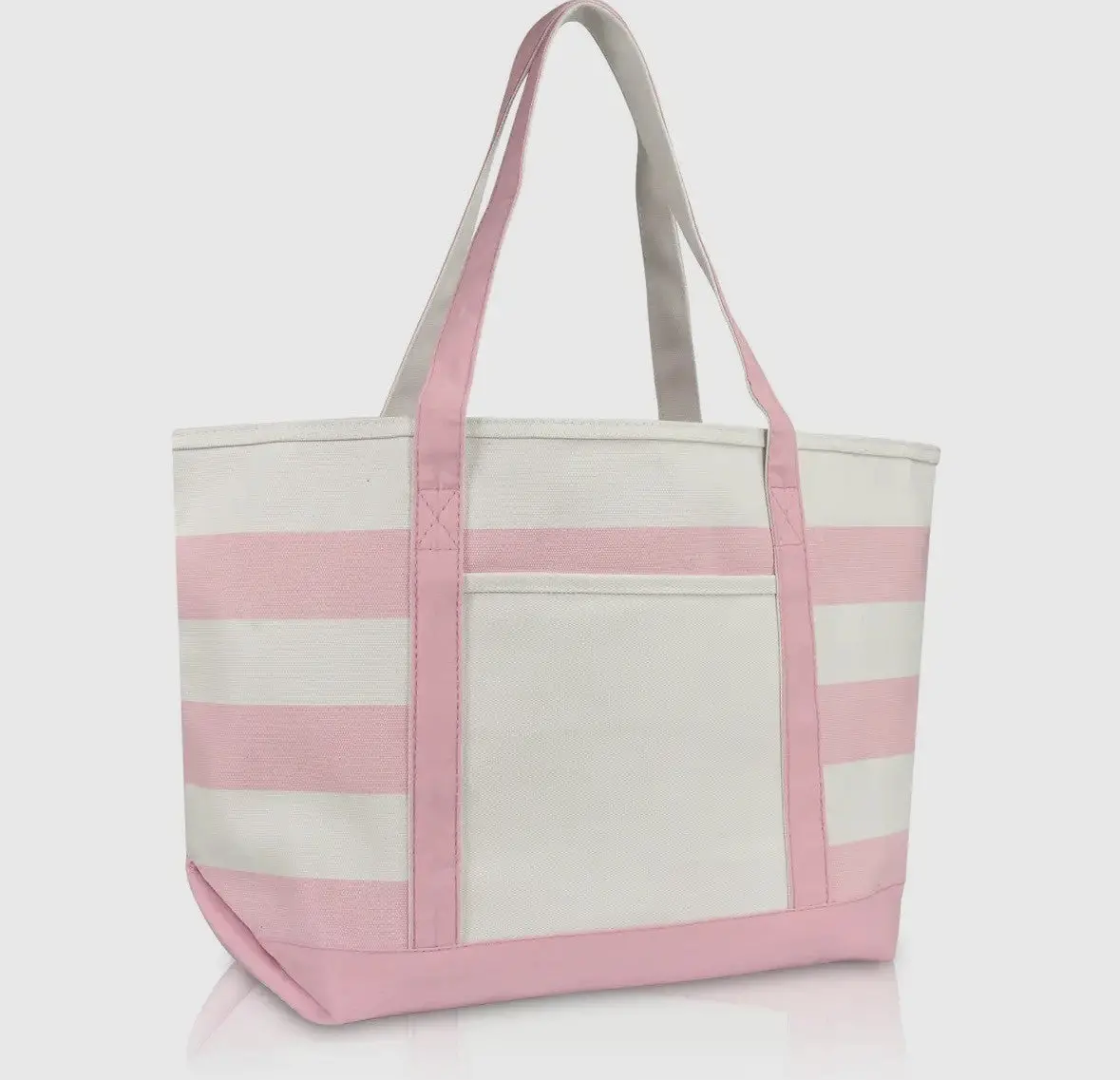 Pink Stripe Tote Bag 1