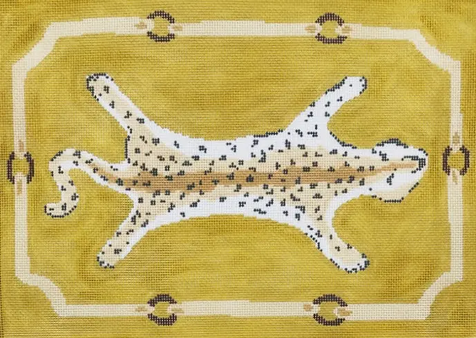 Dg-2D-Y Leopard Pillow - Yellow 1