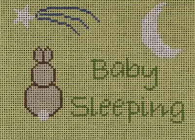 Dhg200g Bunny Baby Sleeping - Green 1