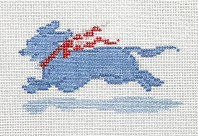 Dm-1K-A Blue And White Dachshund 1