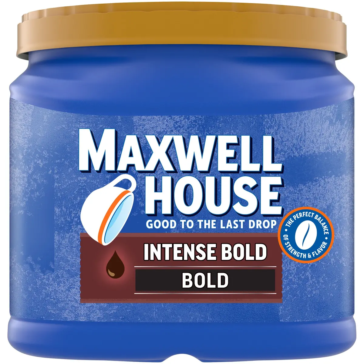 Maxwell House Intense Bold Dark Roast Ground Coffee, 26.7 Oz Canister 1