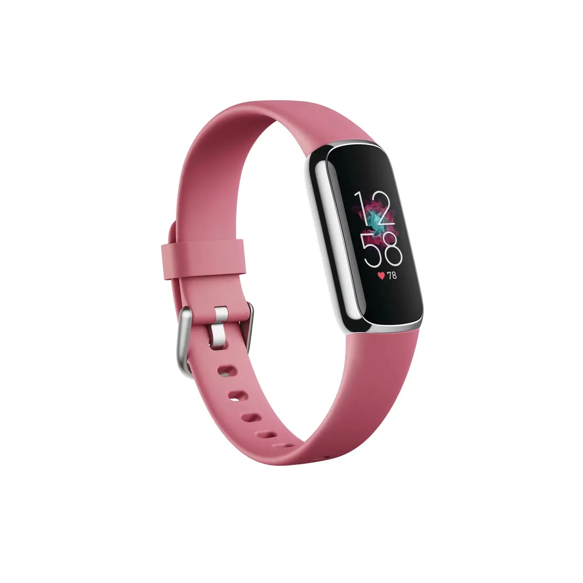 Fitness & Wellness Tracker - Orchid/Platinum Stainless Steel 1