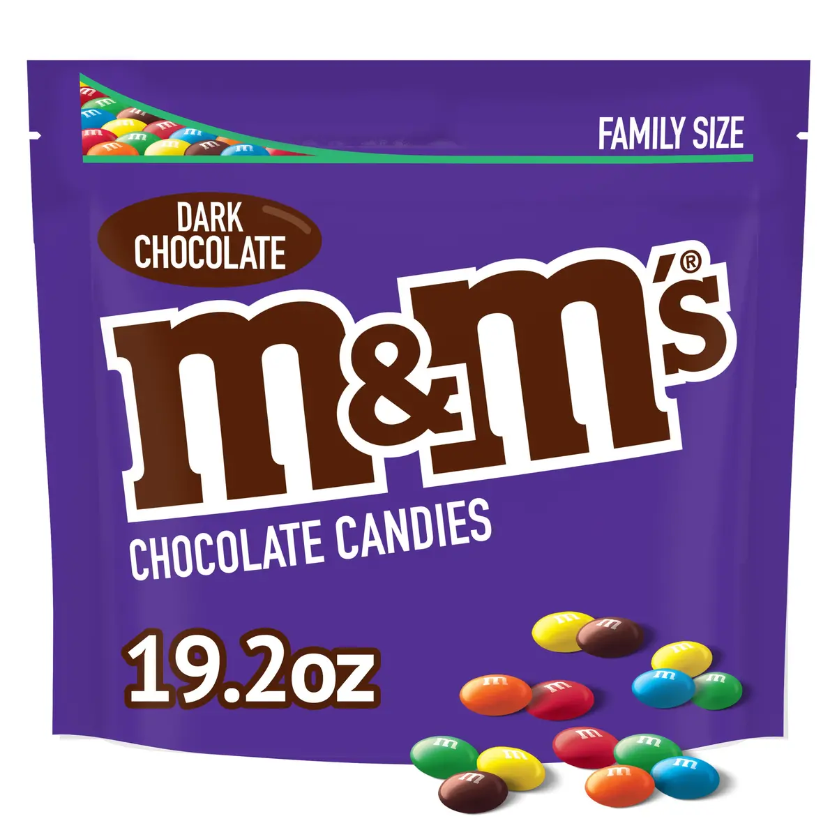 M&M's 50% Cacao Dark Chocolate Candy - 19.2 Oz Bag Free & Fast Shipping 1