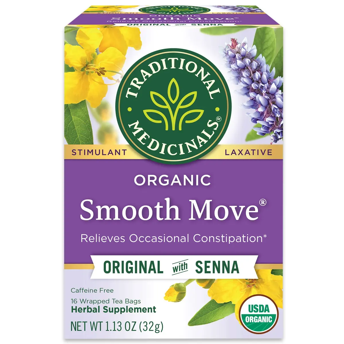 Traditional Medicinals Smooth Move Tea Organic - 16 Ct - Pack Of 6 1